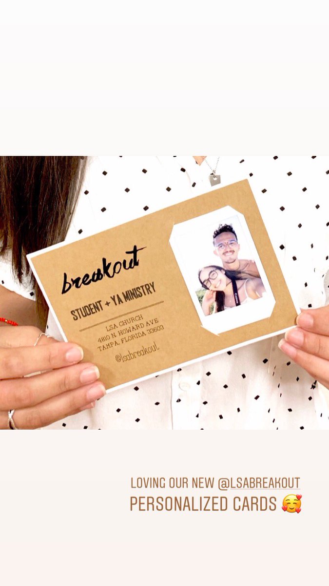 LSABreakout's tweet photo. Special shoutout to our creative team for always thinking outside the box and for bringing our vision to life. Loving our new #personalizedcards #breakout #stumin #youth #tampa #tampabay https://t.co/fDDmCMQakk