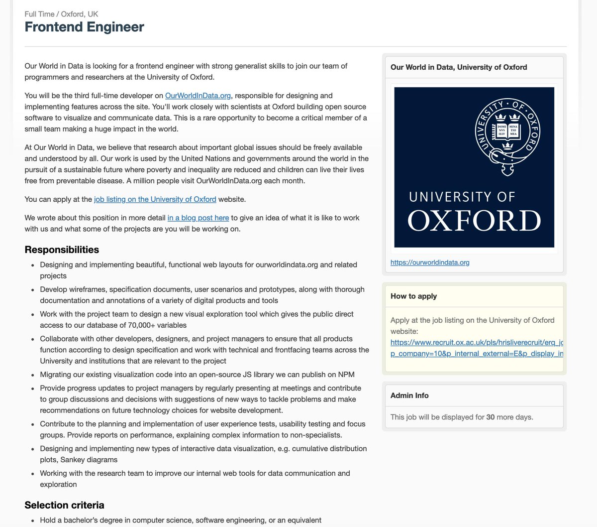 MaxCRoser's tweet photo. If you are a web developer who
wants to advance open science, 
publish research in the best possible format, 
and who cares about global development, maybe you want to join our team to publish https://t.co/W3jYzkdvIh?

Our job ad is now out on GitHub: https://t.co/g2Lu5WLbDQ https://t.co/kTphUiChwF