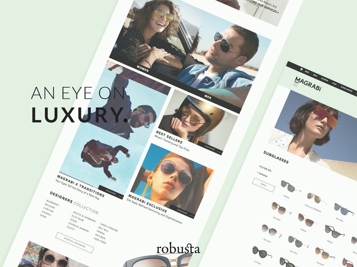 robustastudio's tweet photo. So much creative work went into emulating the luxurious vibes in @magrabio new mobile responsive website. If you haven't seen it yet, where've you been? Check it out now! #robustacreations #webdesign #webdevelopment #madewithlove #mobileresponsive #UXUI https://t.co/gj5OFjsOw2