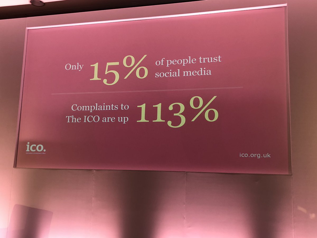 DailyDashboard's tweet photo. @ICOnews' @simcd on the current digital world: "We are losing a battle for trust." #DPI19 https://t.co/yDZrlm8gzV