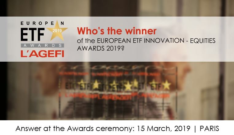 AgefiEvents's tweet photo. #ETFawards - 15/03
Who's the winner of the EUROPEAN ETF INNOVATION - EQUITIES AWARDS 2019?
Answer at the ETF, INEDXING & SMART BETA FORUM - 15 March in #Paris
Information: https://t.co/R2oP6DeQjq https://t.co/UIm1c33ue2