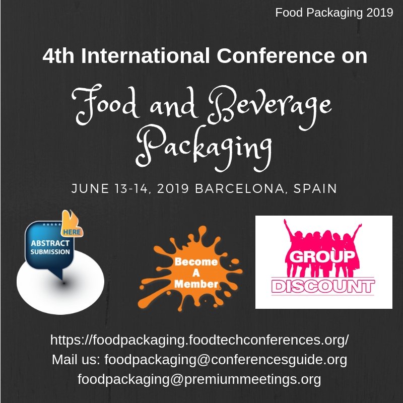 Food_Congress's tweet photo. Website : https://t.co/eTR4sA02h2  
join us for a session on Developments in Modified Atmospheric Packaging 
 #Foodbiotechnology #Babyfoodpackaging #Foodmachinery #Foodmachinery #Foodsecurity #Frozenfoodpackaging #BeverageTechnology #FoodAnalysis #FoodSecurity #food https://t.co/NhAgLNUAZU