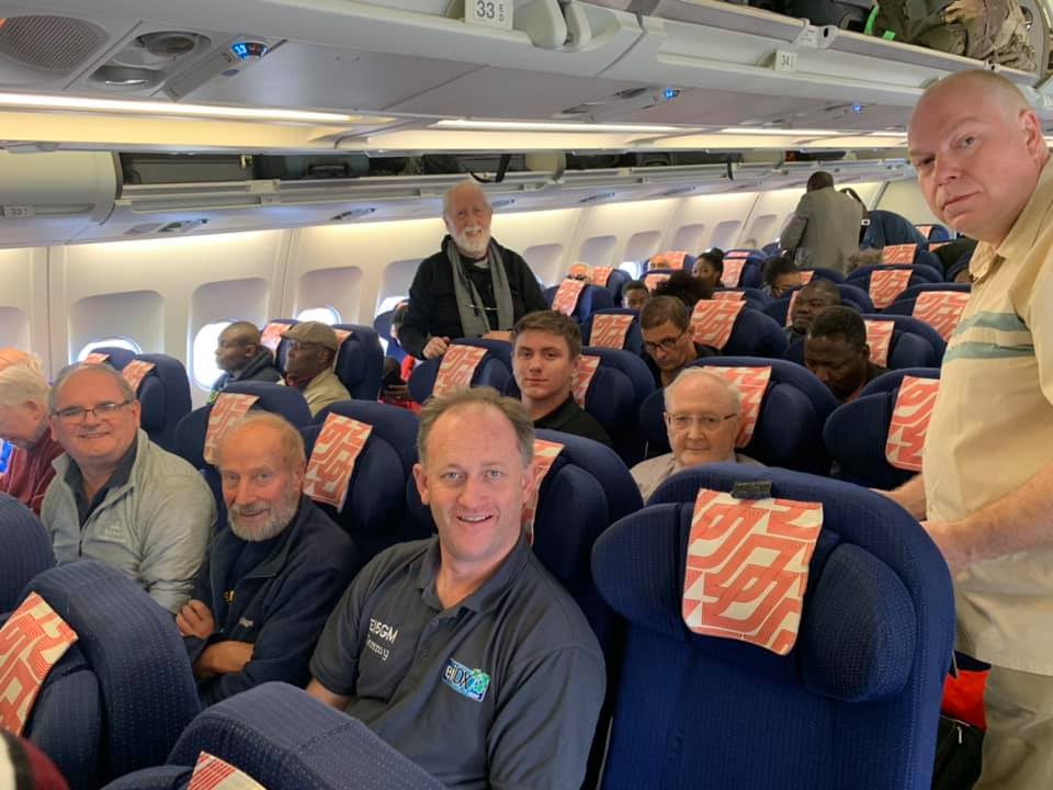 DX_World's tweet photo. Full 5V7EI team ready for take off from Paris C.D.G https://t.co/oeTLPNzKbh