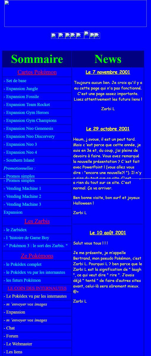 Beartrand's tweet image. Bon anniversaire le web !
J&apos;ai retrouvé un site que j&apos;ai commencé il y a 18 ans. A votre avis, je dois le terminer ?
(J&apos;avais du boulot, j&apos;étais en 3e vous comprenez...)
#MyWeb30 #Web30