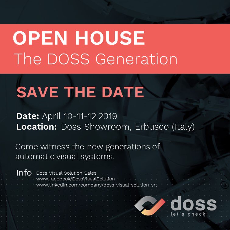 DossVisual's tweet image. Open House: The Doss Generation
April 10-12 2019
Erbusco, Italy
