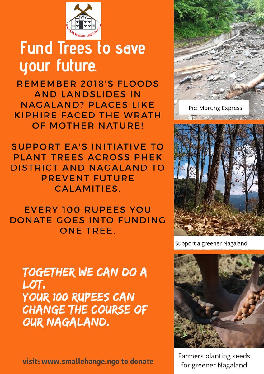 EANagaland's tweet image. Donate for a good cause.
smallchange.ngo/fundraiser/fun…
#eanagaland #Nagaland #TreesForTheFuture