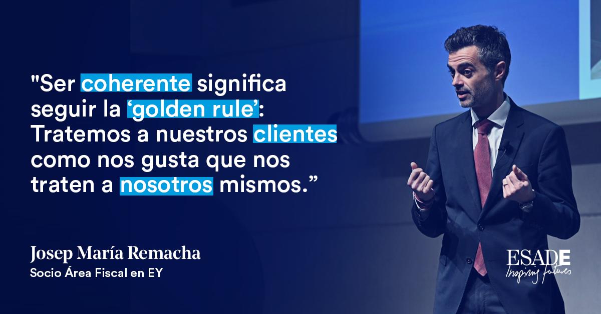 EsadeLawSchool's tweet photo. .@JosepMRemacha (@EY_Spain) fue elegido "Best Speaker" de #TipsForTheFuture, el evento de #ESADElaw en el que nuestros estudiantes recibieron consejos de profesionales de la #abogacía. ¡Bravo! https://t.co/SpCq28yeje