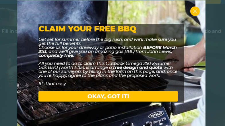 CD_DesignsLtd's tweet image. To be in with chance at getting one of these BBQ's ready for the upcoming gorgeous weather just choose us for your chosen works and it will be with you ready for summer! Call in the office on 01706 827180  or visit our website completedrivewaydesigns.co.uk #driveways #patternconcrete