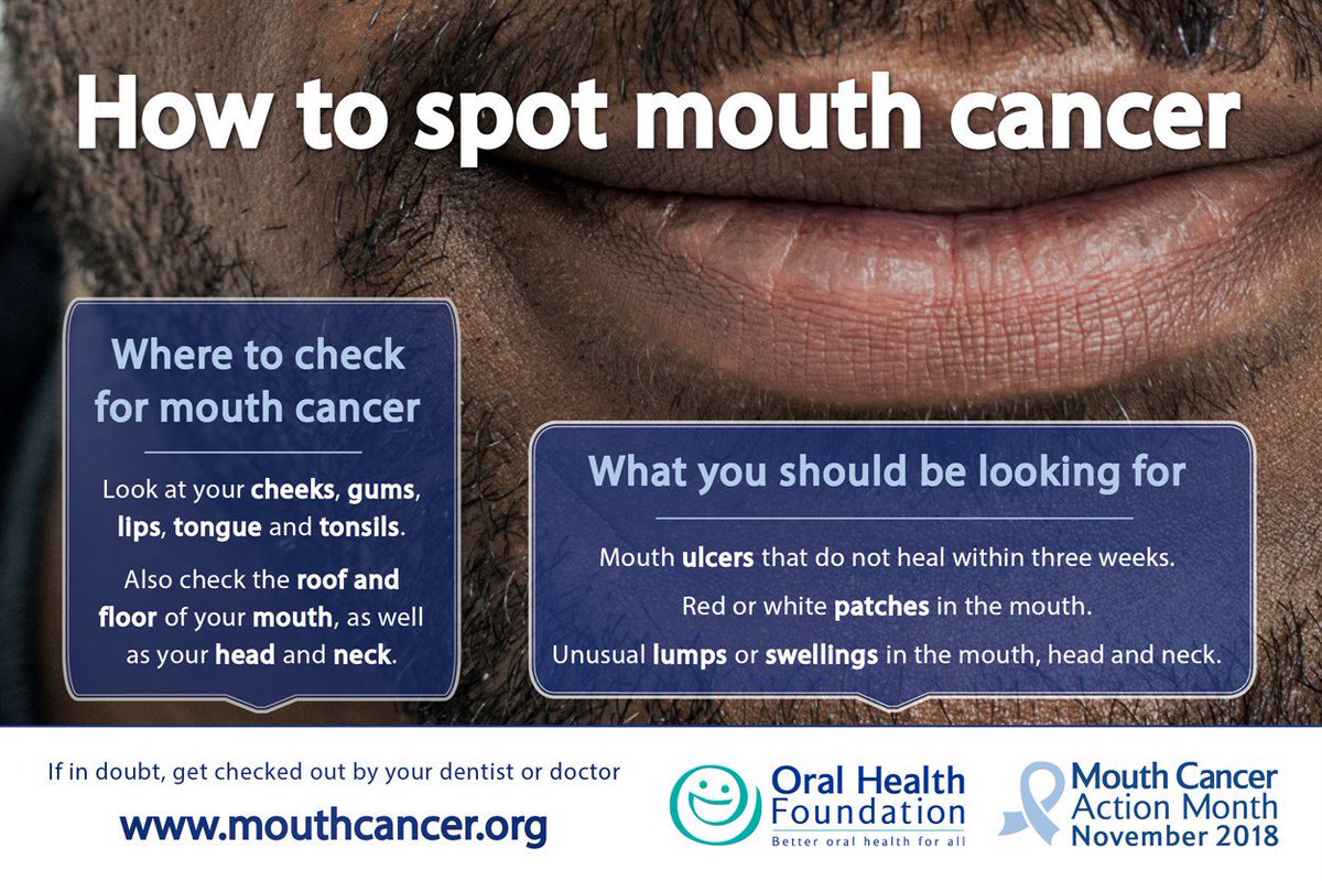 Mouth cancer has increased by 135% and many of us do not know the early warning signs and symptoms. <a href="/dentalhealthorg/">Oral Health Foundation</a> #OralHealth #MouthCancer #DentalHealth 
dentalhealth.org/news/mouth-can…
