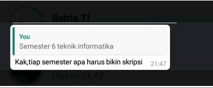 1 kali aja udah bikin stres. 😡