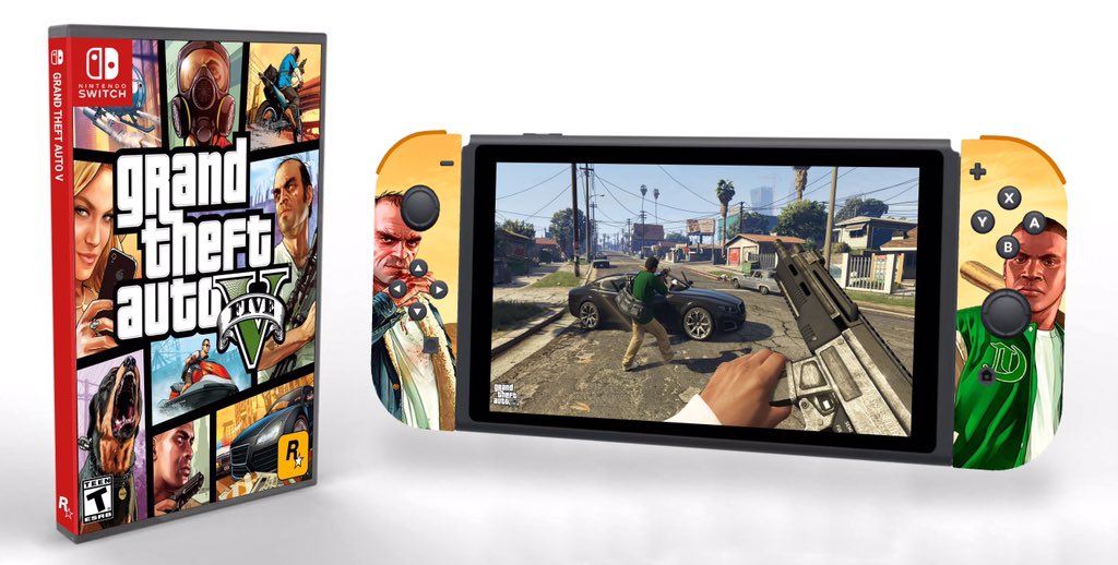 Art: How Grand Theft Auto V Will Look It Comes To Switch – NintendoSoup
