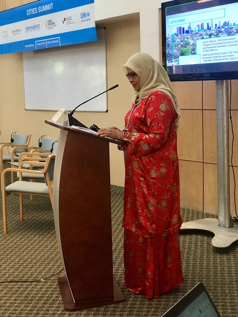 FoundationVeer's tweet image. RT unhabitatyouth: RT IsabelShirin: We’re grateful for the keynote addresses by JoyceMsuya, MaimunahSharif and Siim Kiisler, marking the opening of the 1st #CitiesSummit to be held at UN #EnvironmentAssembly. The role of cities in solving environmental p…