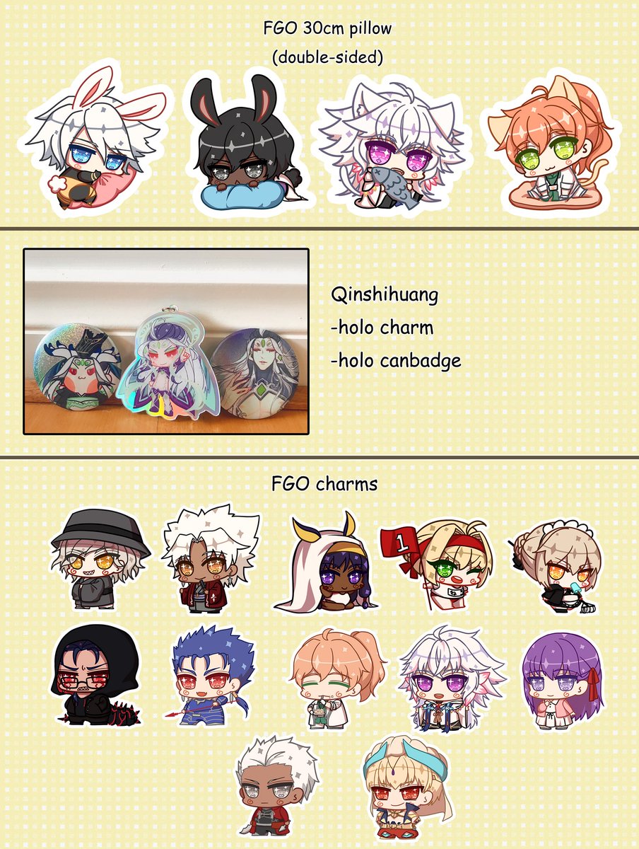 Hihi guys!! I'll be sharing table with yue(@yueppii )at Syd @madfest this weekend !! Our table num is CZ 82!! Also here is a guide of my products✨