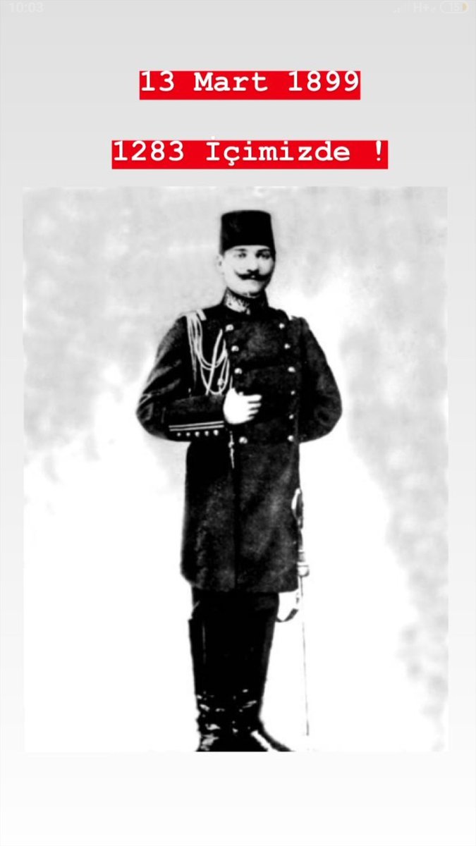 En büyük harbiyeli Mustafa Kemal'in Kara Harp Okulu'na girişinin 120. yılı kutlu olsun. #13mart1899