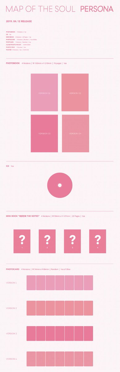 luvvpjm's tweet photo. 🎁🗺BTS <MAP OF THE SOUL :PERSONA> ALBUM GIVEAWAY‼️

🌸2 winners, 1 random ver each 
🌸 RT this &amp; follow me if you want for more updates and giveaways 
🌸 Worldwide 
🌸 Ends 14th April 2019 

Good luck 🌟 @BTS_twt https://t.co/SCcwjz0ZRE