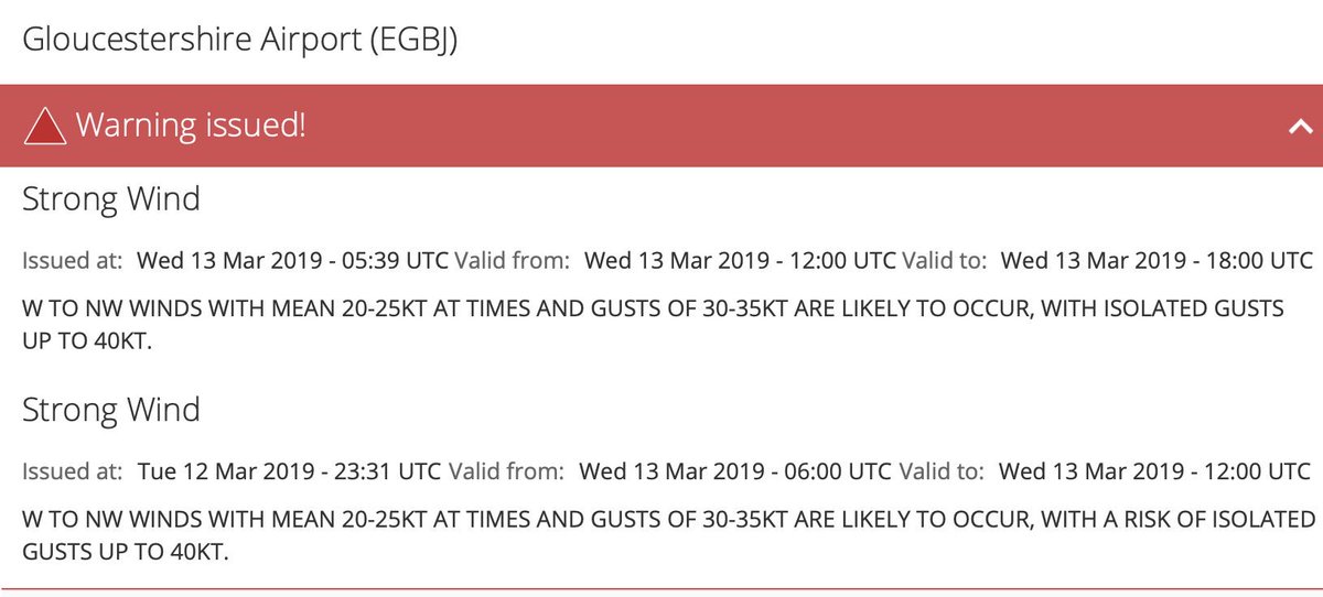 ⚠️ Strong wind warning valid today.