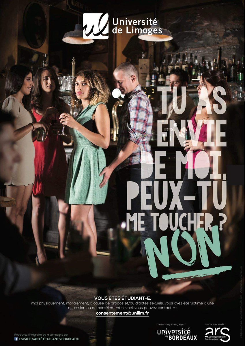 Compagne d’affichage sur le consentement de l’Université de Limoges