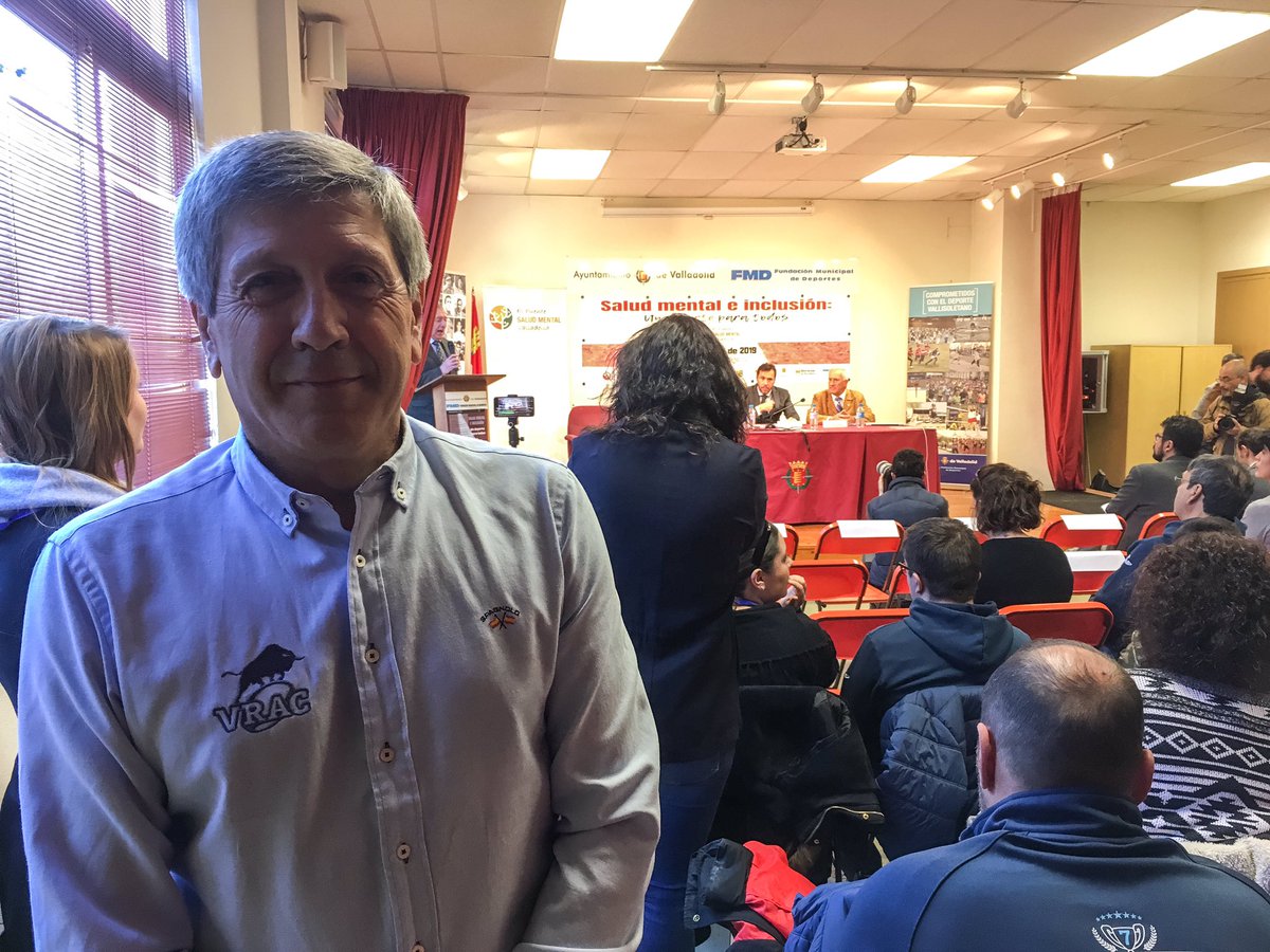VRAC's tweet photo. Ya estamos en la #CasaDelDeporte de Valladolid, donde @mariorugby ofrecerá una ponencia sobre los valores del rugby dentro de la jornada ‘Salud mental e inclusión: un deporte para todos’ organizada por @asopuente https://t.co/TtY57GM3KN