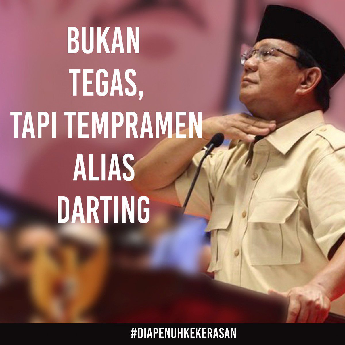 TebatK's tweet photo. Bukan tegas tapi temmpramental banget si wowo ini.
#DiaPenuhKekerasan 
#KalahkanCapresPelanggarHAM 
@fadlizon 
@Nenowarisman5 
@Partai_Gerindra 
@rockygerung https://t.co/ITJ5vFbrCh