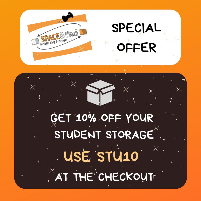 #Students #studentlife #internationalstudents #studentloans #studentdeal 
__
spaceandtimestorage.co.uk