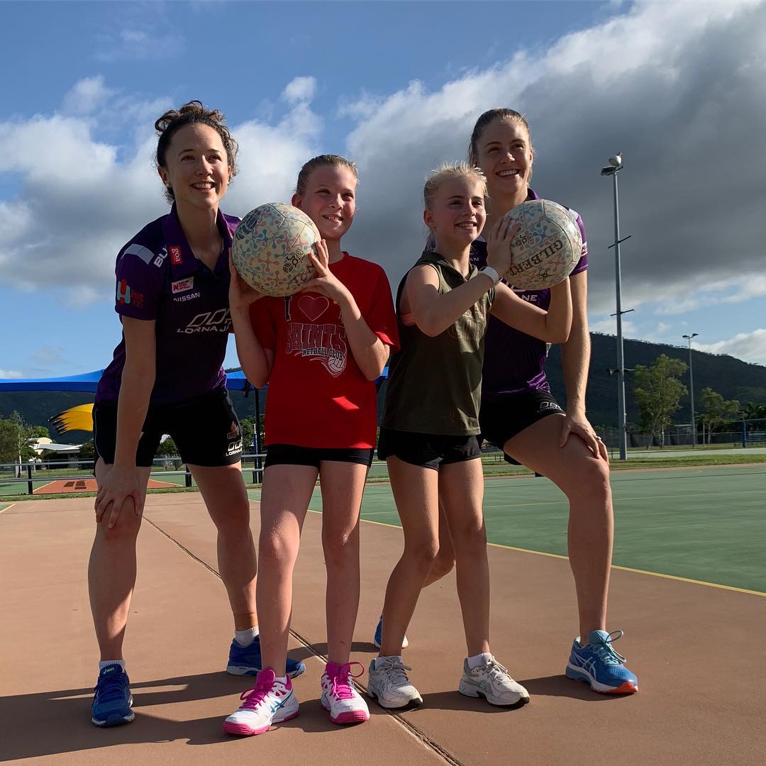 FirebirdsQld's tweet photo. Farewell Townsville! We’ve had a blast on the @LornaJaneActive #FearlesslyFemale Tour. Great to see so many passionate people who, despite challenges continue to put their heart into regional netball. Can’t wait for the HART Sapphire Series! 💜
#IAMFIREBIRD 🔥
#BorntoShine 💎 https://t.co/zHosFSN3vS