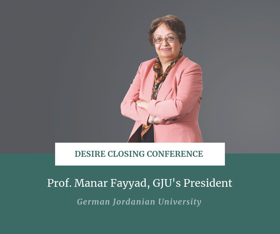 ATSGIRES's tweet photo. Our President, Prof. Manar Fayyad  delivers welcome speech at opening ceremony of the " #DESIRE Closing Conference" at German Jordanian University

#ErasmusPlusJo #ErasmusPlus
#Jordan #Germany #Italy #Cyprus #Egypt #Syria https://t.co/FhZfRByuBE