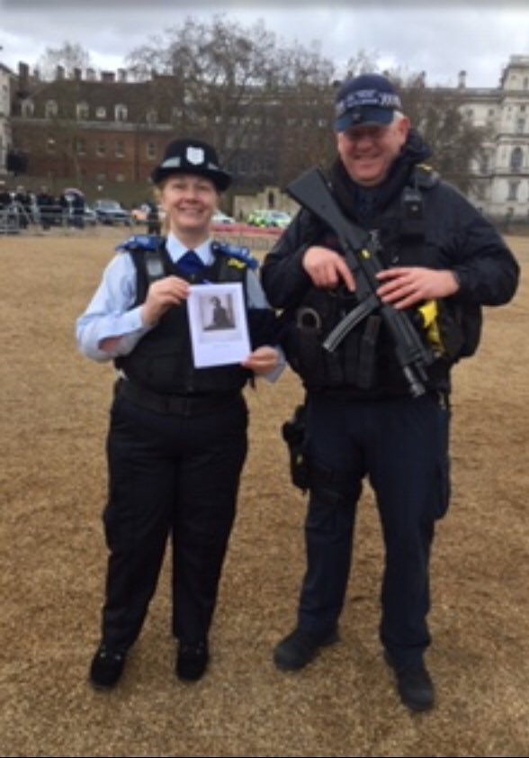 st Marks Support Officer Pcso Murphy attend the parade in London last Friday to help mark #InternationalWomenDay2019