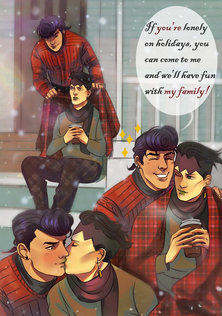 Jo_sen010's tweet photo. My art for @JosuhanZ zine
Наконец могу выложить 💖 https://t.co/CBsbQ7DlvD