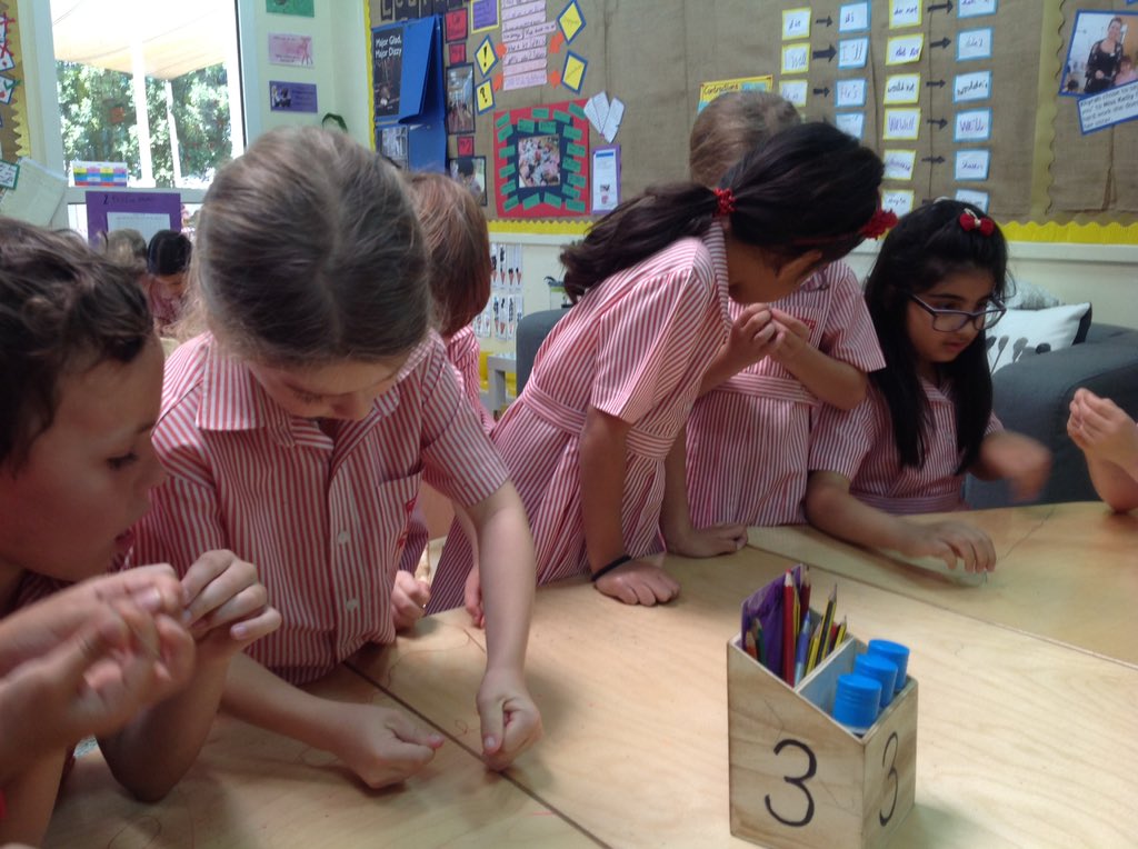DESSyear2's tweet photo. After learning to thread a needle, we used what we learned earlier this week to complete a running stitch on a piece of felt #dess_yeartwo_yellow #DESS_stemweek2019 https://t.co/Cuij2GxYW2