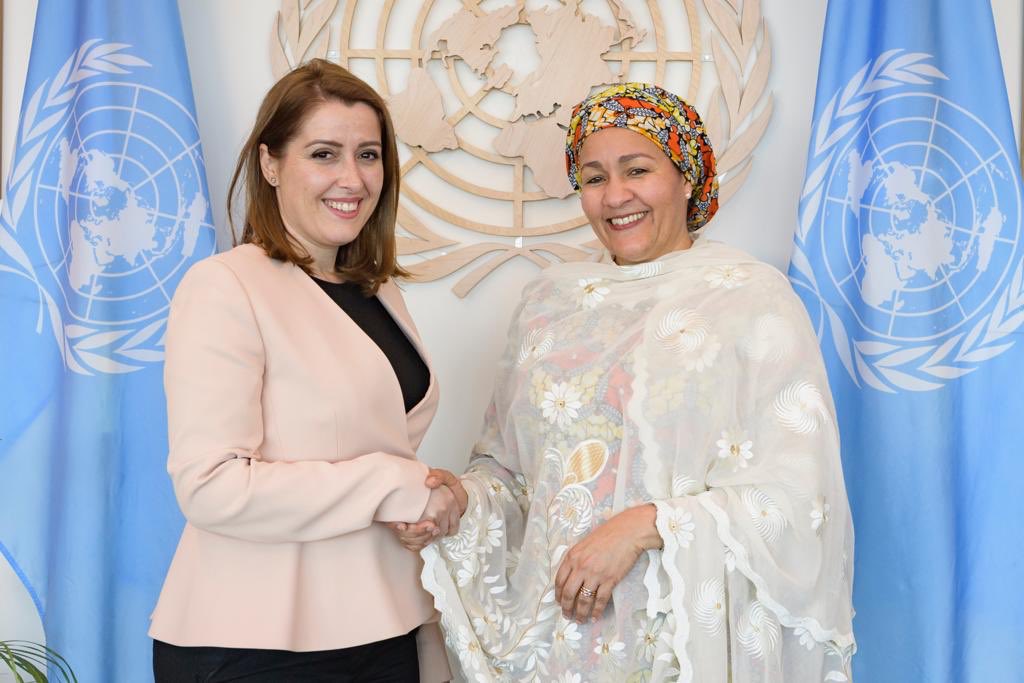 GManastirliu's tweet photo. Great meeting with the DSG Amina J. Mohamed 🇦🇱 @the forefront of the implementation of UNDS Reform. Thank you to the UNCT in Albania for the synchronized efforts with the #AlbGov in advancing the #2030 Agenda; women and girls empowerment; women in leadership and decision-making. https://t.co/odhrtWOuxq