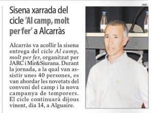 MiriSiurana's tweet photo. El diari @SEGREcom i @LaManyanacat també van fer ressó de l'última jornada "Al camp, molt per fer", a Alcarràs. 📢Demà t'esperem a les 19:15h amb una jornada més a la sala d'actes de l'Ajuntament d'Alguaire!
@JARC_COAG #MiriSiurana @GRUPROMIALLOP
@DiputacioLleida #Ilersap https://t.co/B3DJESJh9j