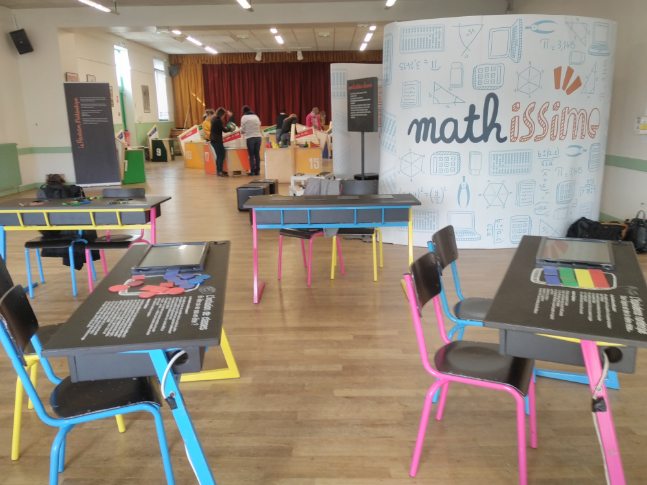 valbalda's tweet photo. L'expo #mathissime de @capsciences ouvre ses portes aujourd'hui @lanouaille 450 élèves de 6 écoles et 3 collèges vont jouer avec les maths pendant #SemaineDesMaths2019 !! @NvelleAquitaine @PascalDeguilhem https://t.co/wZKa6BDKUm