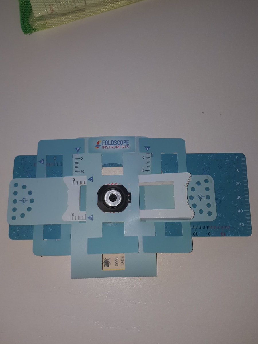 PaulinemHealy's tweet photo. Loving this @TeamFoldscope #FoldscopeInstruments #Microsmos #Lifelonglearners #PortableMicroscope https://t.co/ZFk8LPWGEW