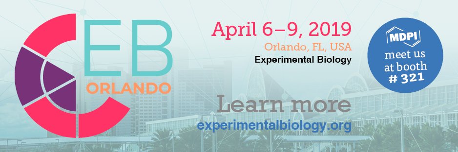 IJMS_MDPI's tweet photo. 😊Meet Us at #ExpBio. #mdpiijms will attend #ExpBio on April 6–9 in Orlando, USA at #booth321. Welcome to talk to our editors about our journals and open access publishing. We have some submission discount vouchers and other great gifts for you too.
https://t.co/2OgvDfeFcK https://t.co/E8YsenWt44