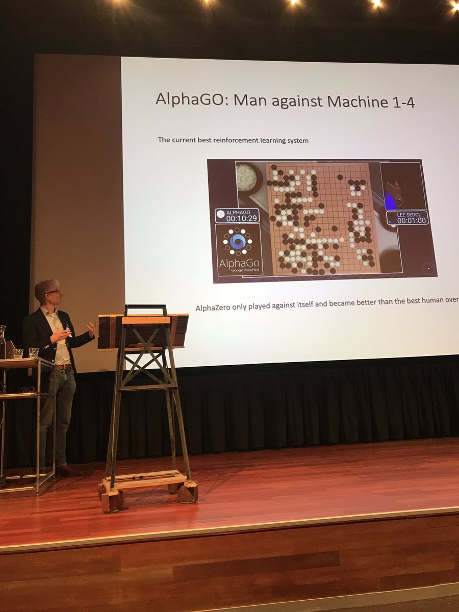 KimHuijing's tweet photo. The victory of machine learning in the game of Go is an interesting example of how AI can solve complex reasoning tasks. 
https://t.co/NauYidgAab #mlcon19 https://t.co/CwMBxjppZx