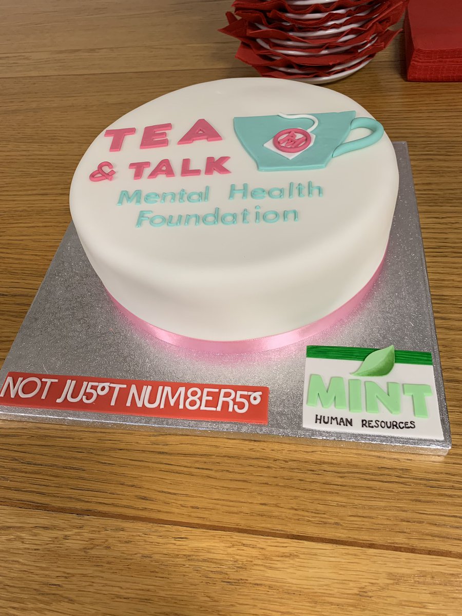 NotJustNumbersL's tweet photo. Here we go again... #NotJustNetworking @mint_hr looking forward to a great talk #MentalHealthMatters #chocolatemintcake @CarolineCakesCA https://t.co/feVJuKX8bJ