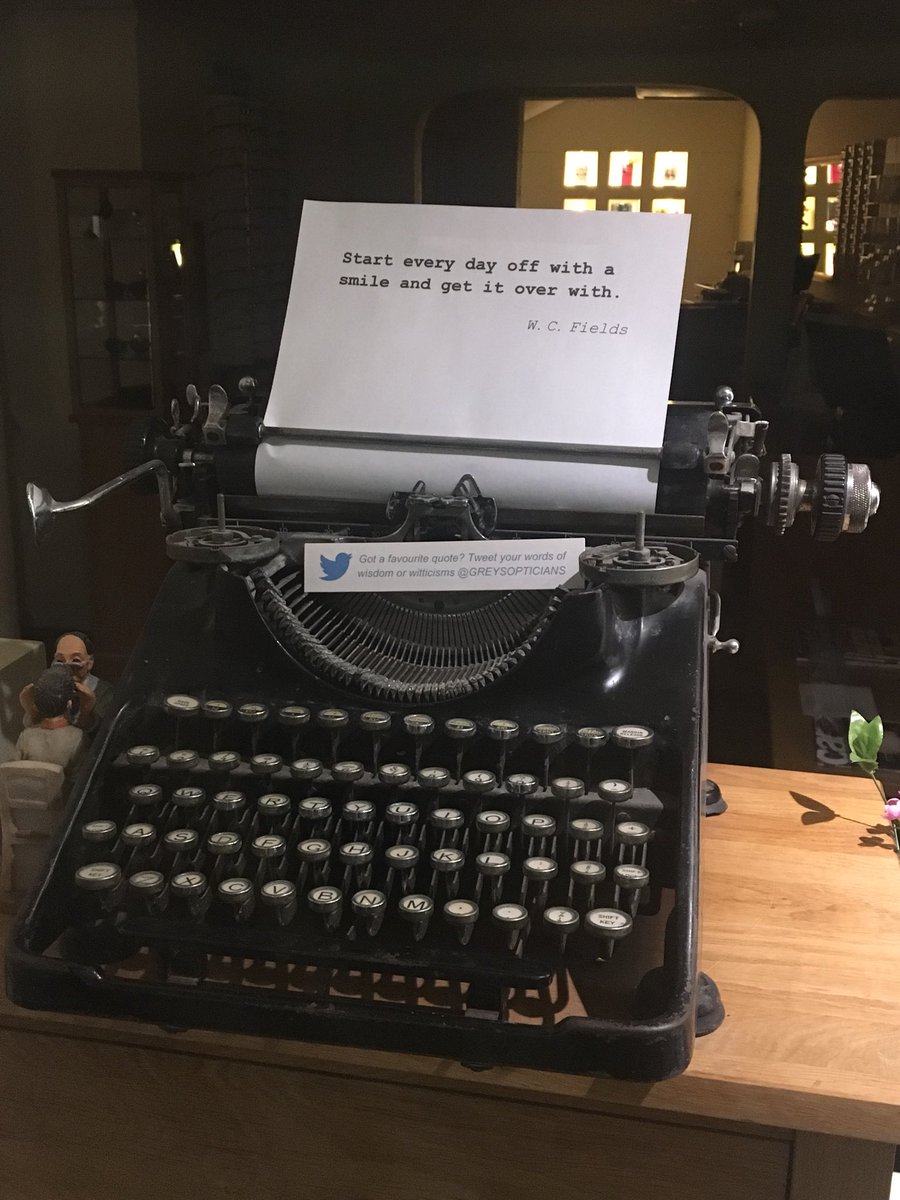 justyourtypeccc's tweet image. Always love to see the quote in the window of @greysopticians :-)