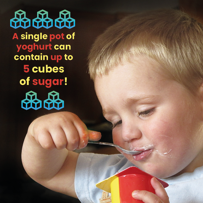 Why not choose plain yoghurt with fresh fruit instead? #oralhealth #sugarsmart