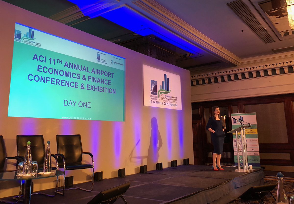 ACI_EUROPE's tweet photo. Kata Cserep of ⁦@ICFAviation⁩ kicking off the 11th ACI Airport Economics &amp; Finance Conference in London this morning #ACIAEF https://t.co/ZYyoO5iM1K