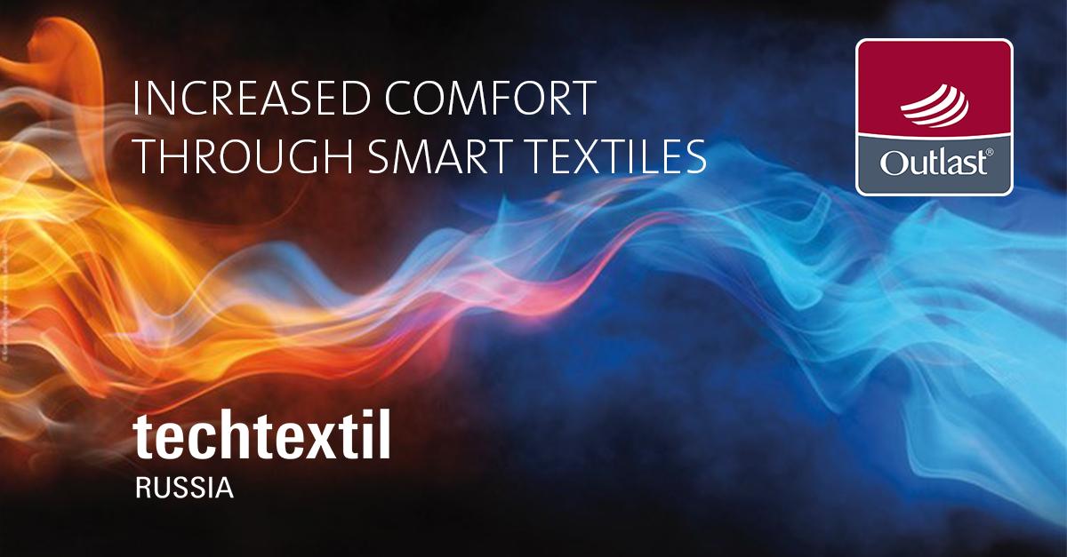 OutlastTech's tweet image. Visiting Techtextil Russia? Don&apos;t miss the round table &quot;International technical textile market&quot; on March 20. Our sales director Dirk Keunen will speak on how smart textiles increase comfort. Contact us to request a meet up with Dirk in Moscow! #smarttextiles #techtextiles