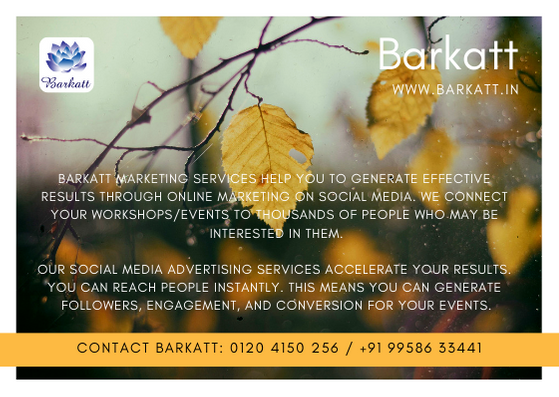 Barkatt109's tweet photo. Barkatt is a Social Media Marketing Company. We offer social media  marketing services for the Center Promotion, Facilitator’s Promotion,  Promotion of Workshops, Events, Retreats, Individual and Group Sessions.
 #Barkatt #Promotion #Marketing #Branding #Onlinepresence https://t.co/smG6ghnKfz
