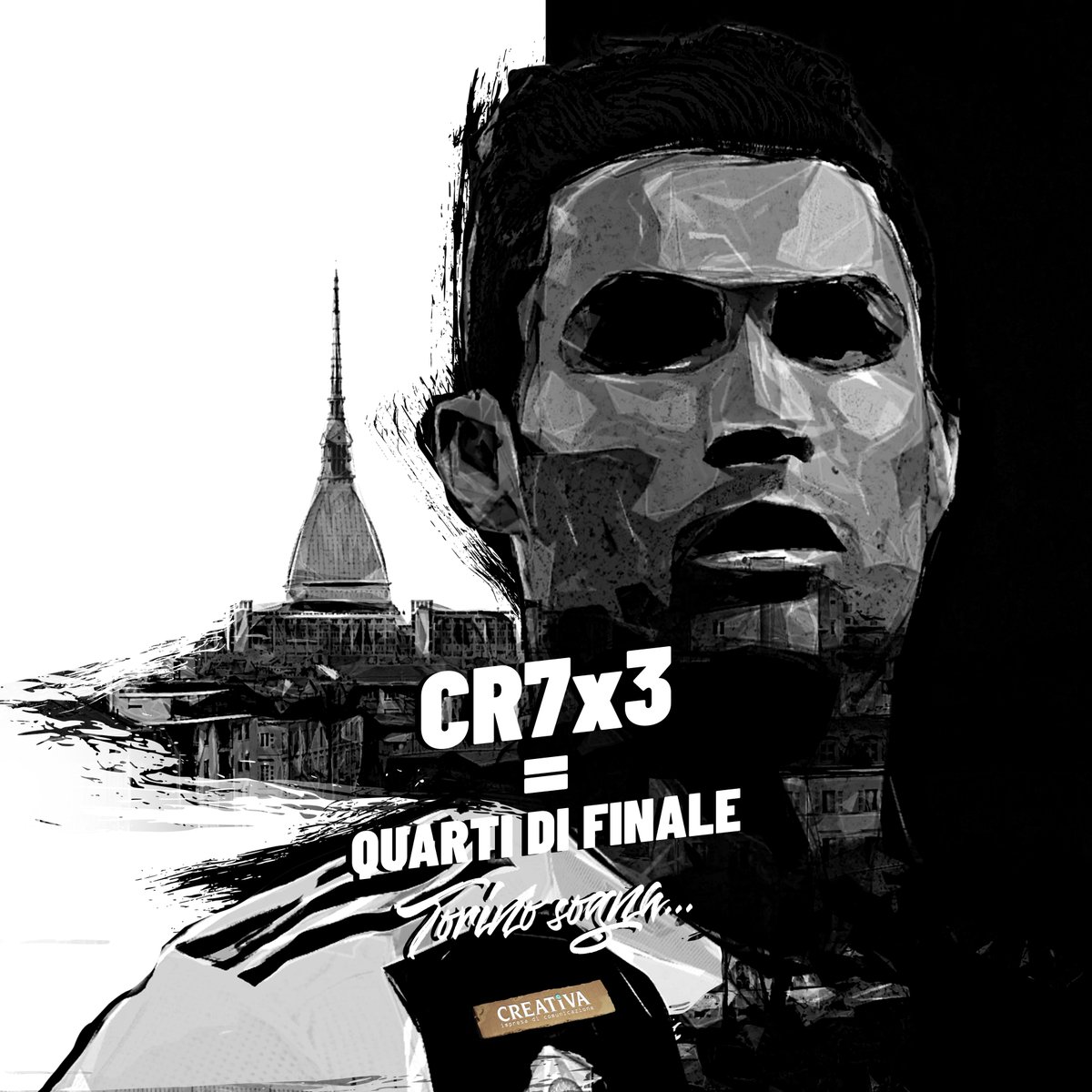 CreativaComunic's tweet photo. La vittoria di ieri sera non è soltanto stata la vittoria della Juve, ma l'esempio di come si possa sempre ribaltare la propria sorte, anche quando questa ti dà per sconfitto. #juve #juventus https://t.co/sb7rs8Ed6N