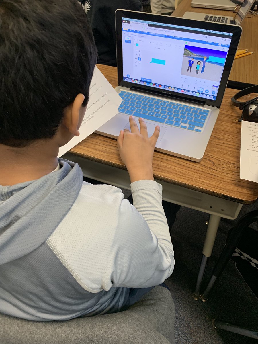 hcpssoit's tweet image. #codingwithscratch #keyboarding and more in technology class @hcpss_fres #animation #LearnToCode