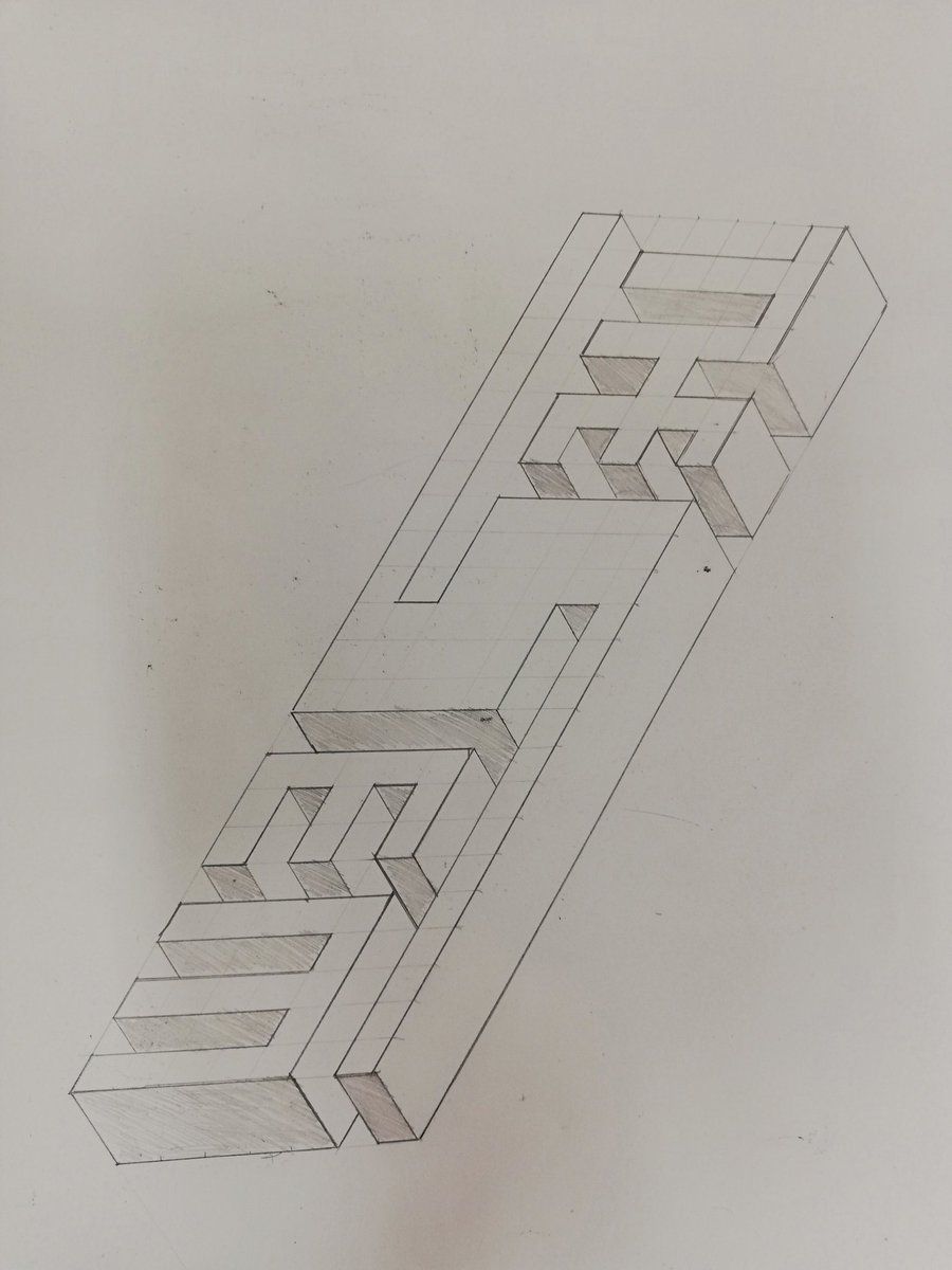 techStMacs's tweet image. 1st yr T.G. learning about Isometric Drawing this week.students tasked with drawing "THESEM" logo in 3D. #isometricdrawing @stmacartans 💛🖤💛🖤