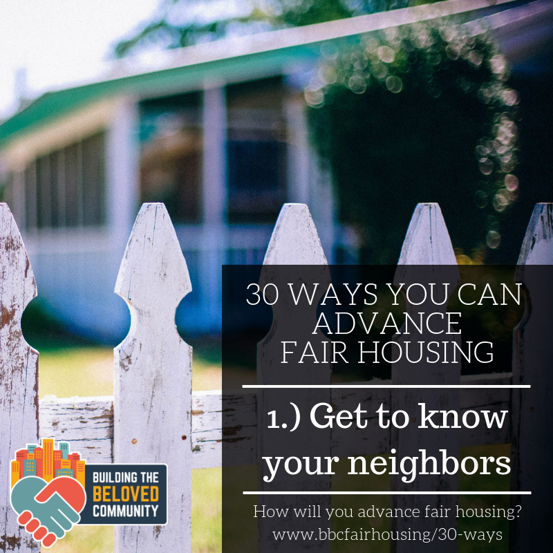 fairhousingnyc's tweet photo. How can you advance #FairHousing in your community? Way #1 - Get to know you neighbors. Learn more about the 30 Ways You Can Advance Fair Housing at https://t.co/oZNyIzlhPR #30Ways #BuildingtheBelovedCommunity #FairHousingNY #belovedcommunity https://t.co/BfYwYOHxrO