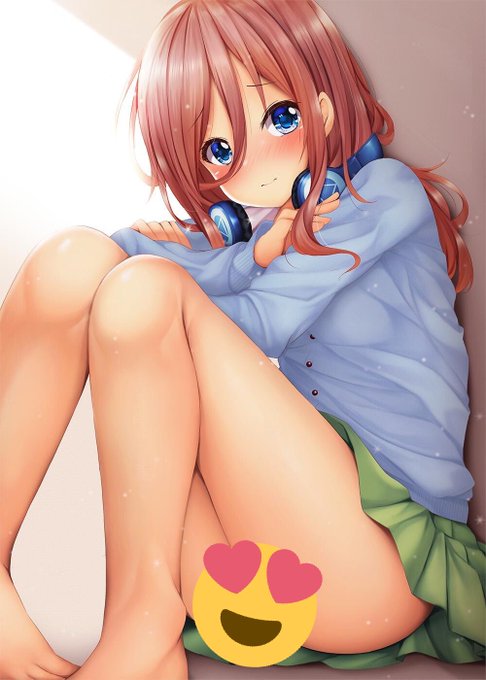 団子さんがTwitterに投稿した中野三玖(五等分の花嫁)のイラスト。