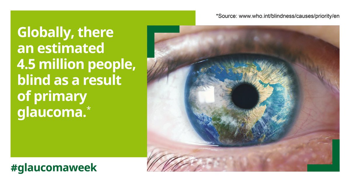 We are acknowledging #glaucomaweek and continue our commitment to the clinical operation with a therapeutic focus on ophthalmology studies, to ensure the improvement of eye health. 
Together we make a difference. Learn more at bit.ly/2DBTn0K