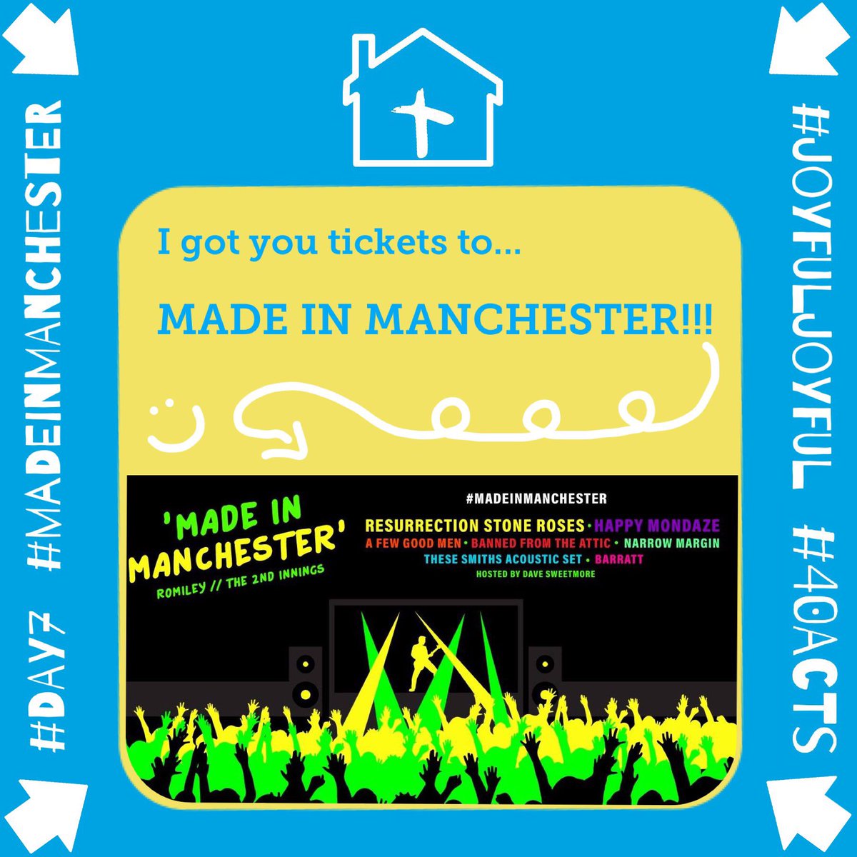 MellorRomiley's tweet photo. Today we were asked do something that will bring someone else happiness.... but who to choose?

Scroll through the photos to find out what I did and ssshhh.... don’t tell Nigel 🤫 #JoyfulJoyful #Day7 @PPFestivals #LoveRomiley #LOVENigel #40Acts #MadeInManchester #WeGotTickets https://t.co/4HVBUTr6Xk