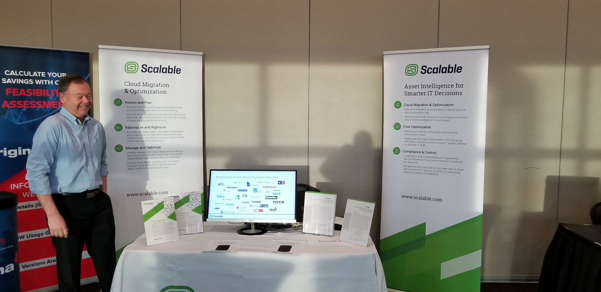 Scalable's tweet photo. Looking forward to 2 days of great content and discussion at the ITAM Review conference Florida. Join us on booth 2, #ITAMRConference #assetintelligence #cloudmigration https://t.co/rdMtGH52j6