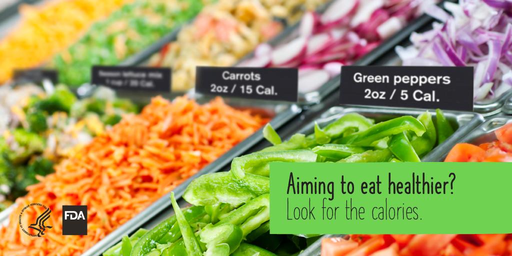 You can now find calorie information at many salad bars & buffets.
Compare calorie info then make the choice that’s right for YOU. #MenuLabel #HealthyEating http://www.fda.gov/caloriesonthemenu …
#NationalNutritionMonth